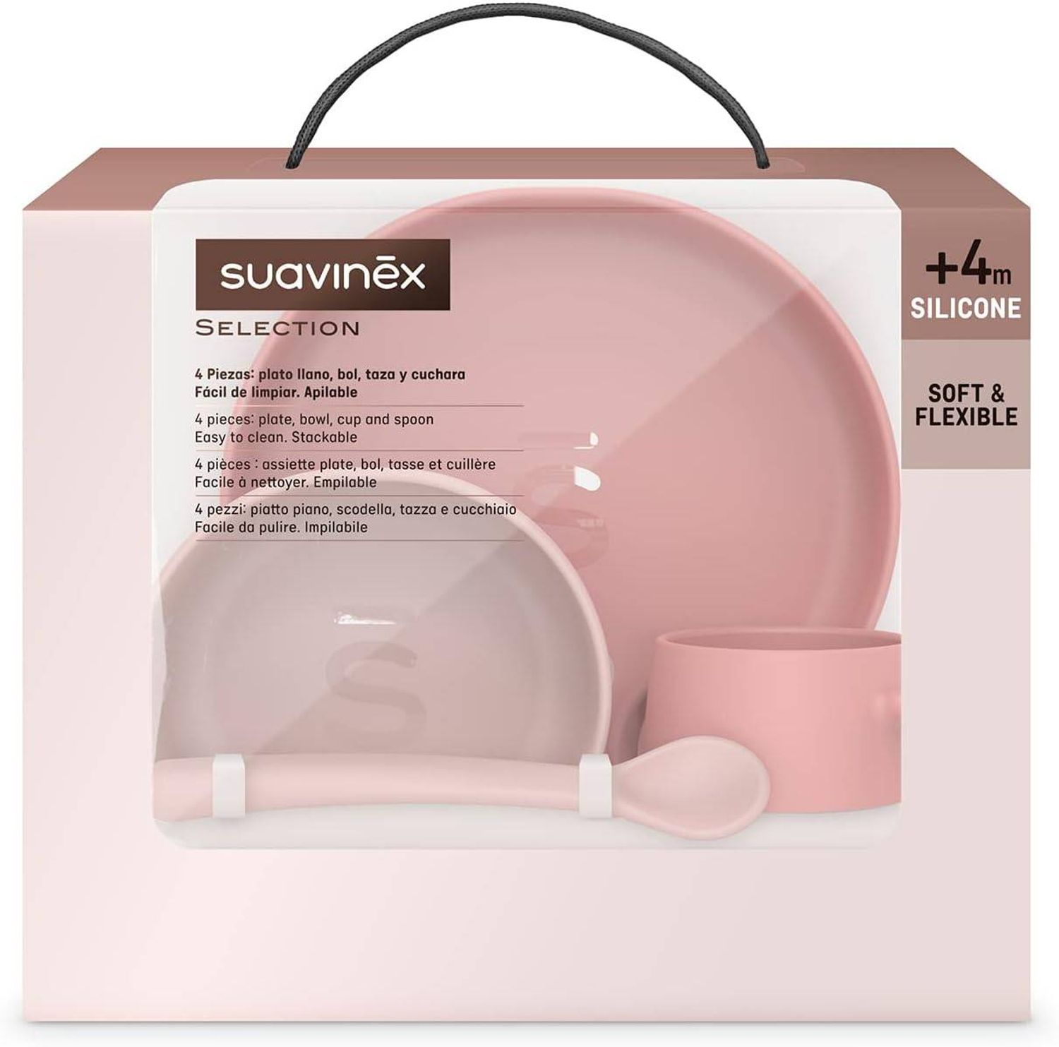 Suavinex Colour Essence силикон хоолны сет – Ягаан өнгө