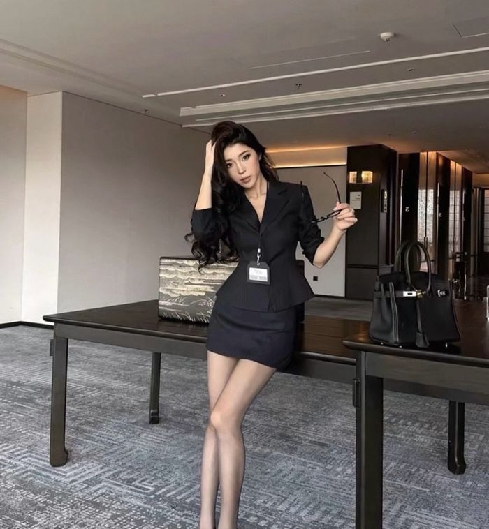  Blazer Skirt Set