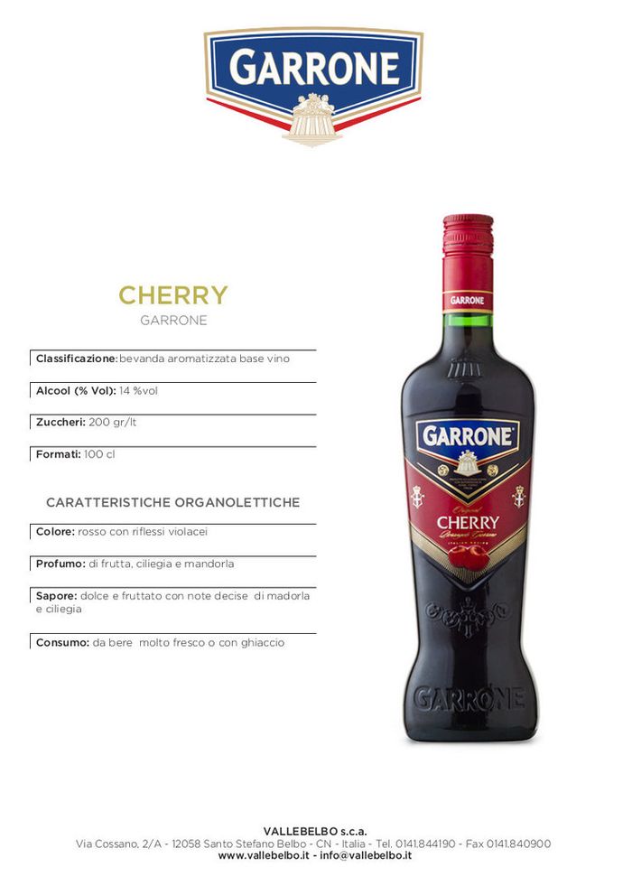 Вино Garrone Cherry