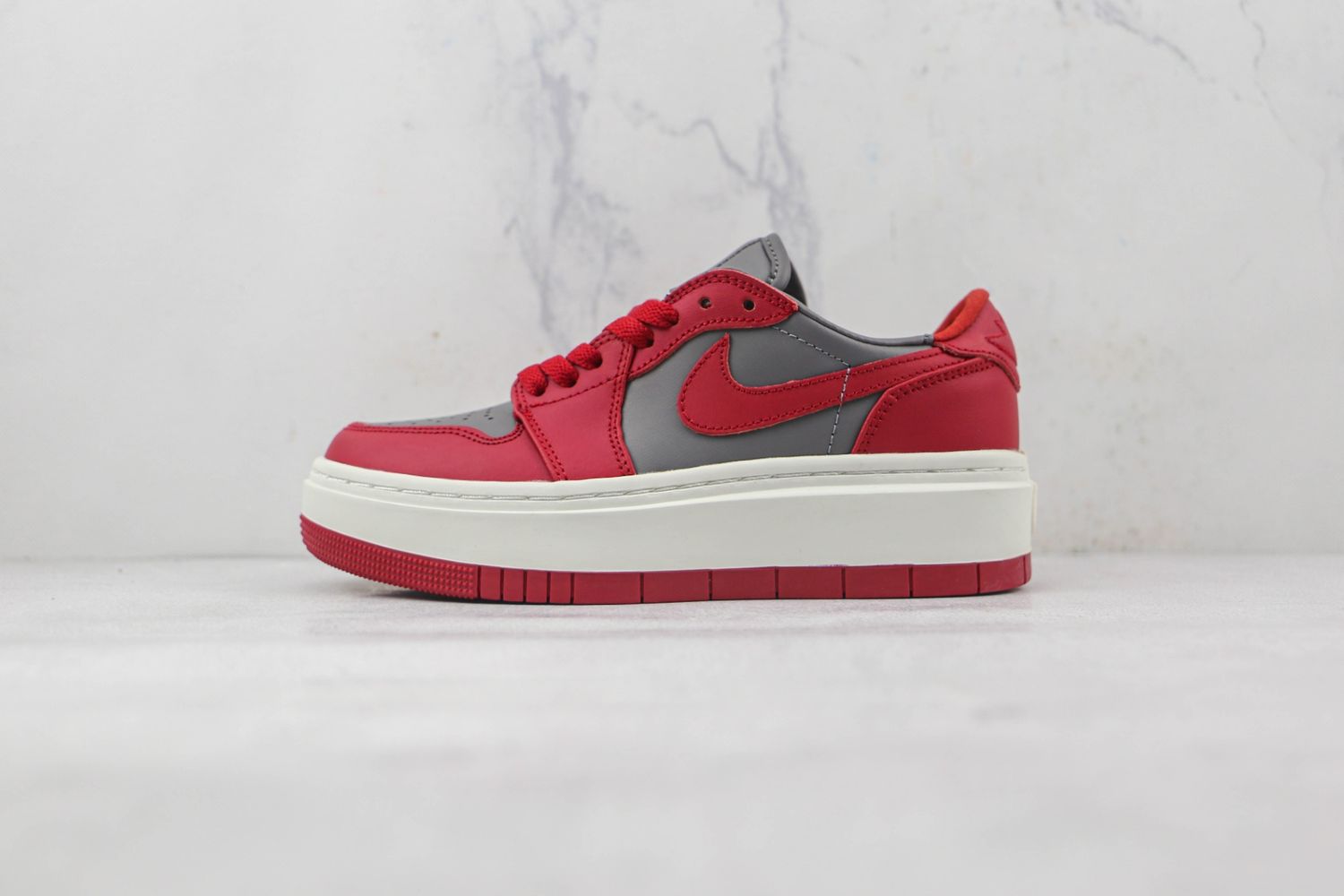 Jordan 1 Elevate Low Dark Grey Varsity Red (Women's)