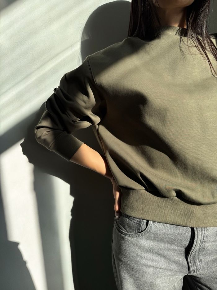 Olive green sweatshirt