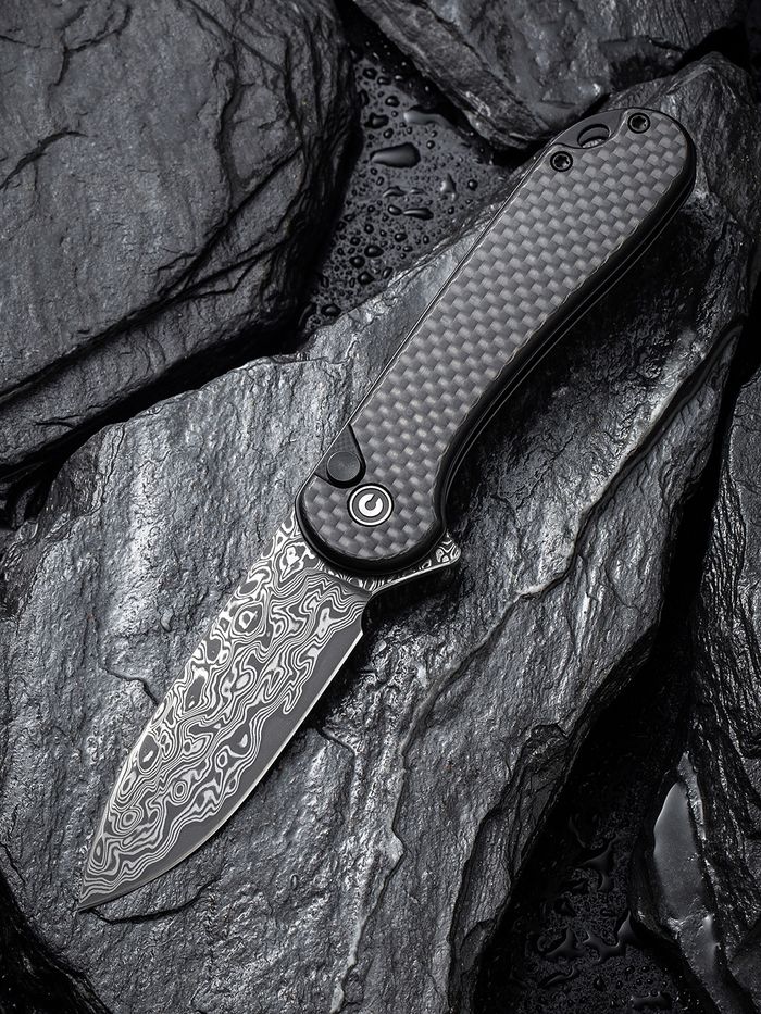 Civivi Elementum II Button Lock G10 Damascus
