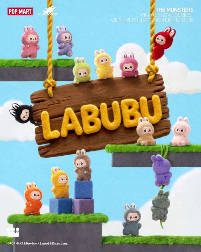 Labubu Pin For Love Blind Box