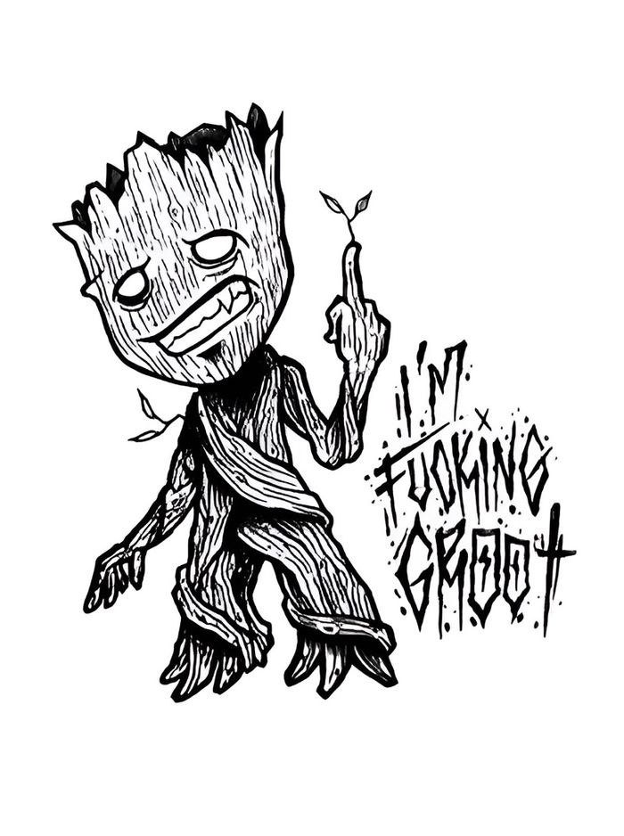 I am Fucking Groot Усан шивээс