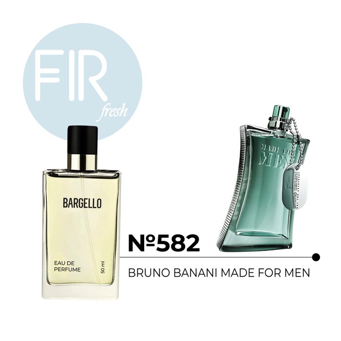 №582 for men 50ml /BRUNO BANANI	MADE FOR MEN/ 