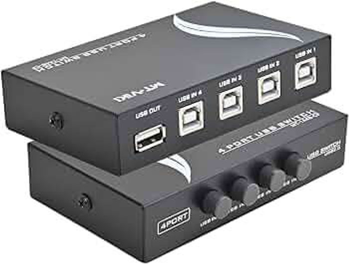 printer usb 2.0 sharing switch 4 to 1 