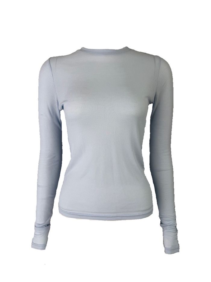 Layer basic top /baby blue/