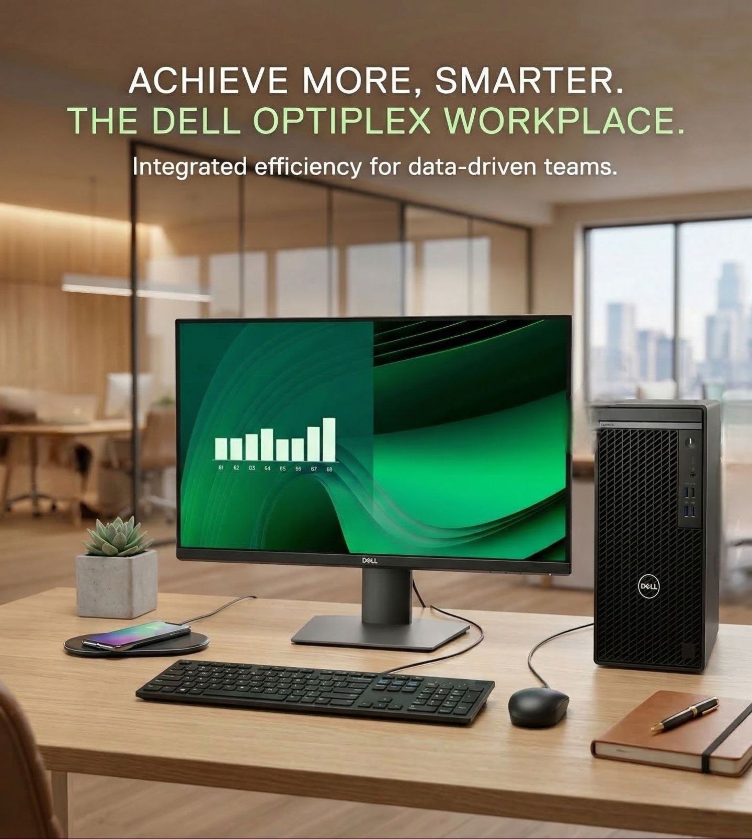 DELL i5, 16G, 512G, 27" Суурийн Компьютер 