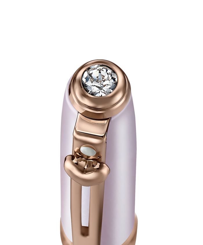 PEN SHEAFFER EIP PRELUDE MINI PASTEL PINK AND ROSE GOLD TRIMS & HEART EMBLEM AND SWAROVSKI BP