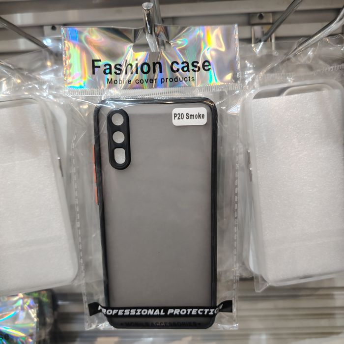 Huawei P20 Хар & Хагас Тунгалаг & Өнгөгүй Кэйс 