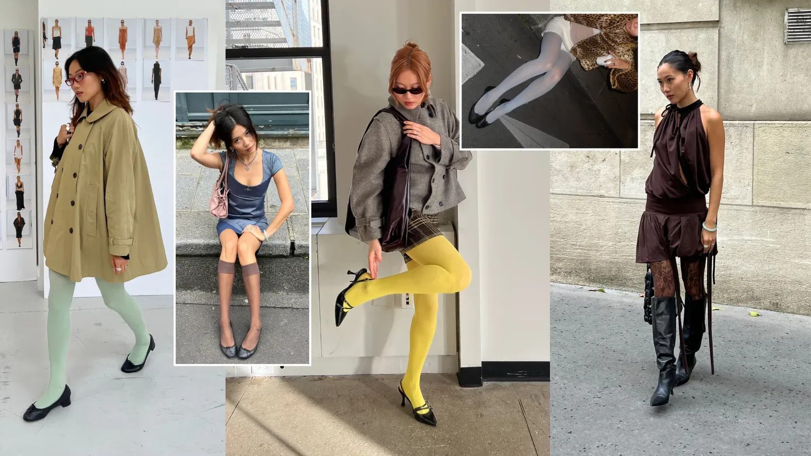 My Secret to the Perfect Instagrammable Outfit? A Fun Pair of Tights  By Vivian Li published in Marie Claire US