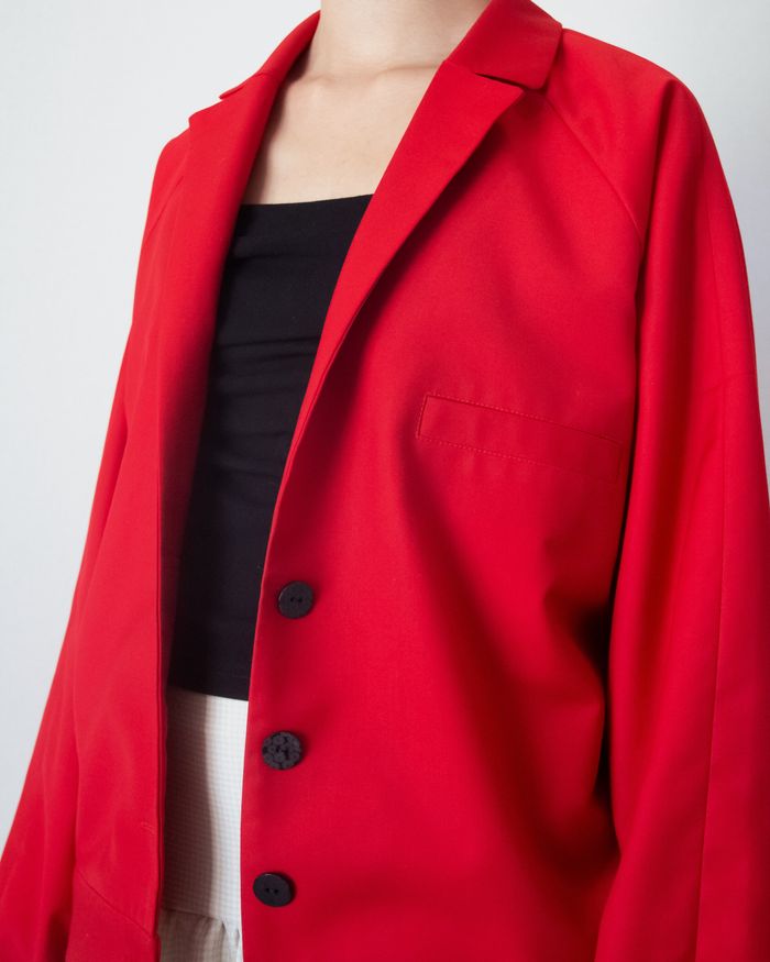 Raglan sleeve jacket 