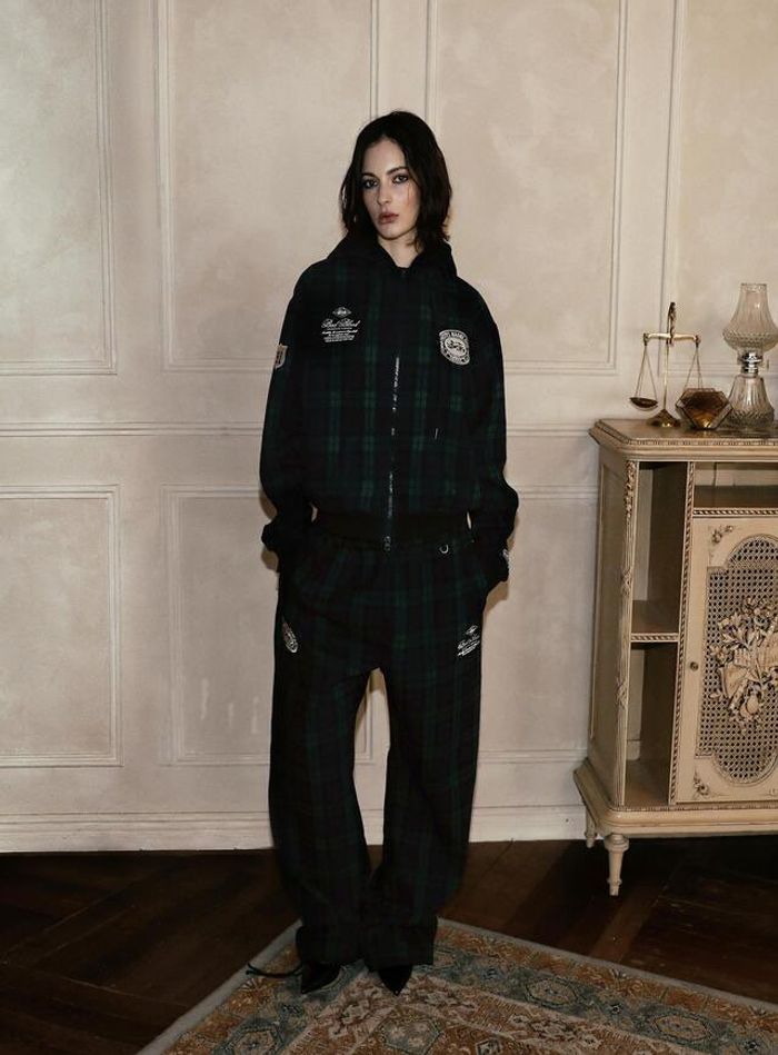 Classic Check 2 Way Jogger Trousers - Green