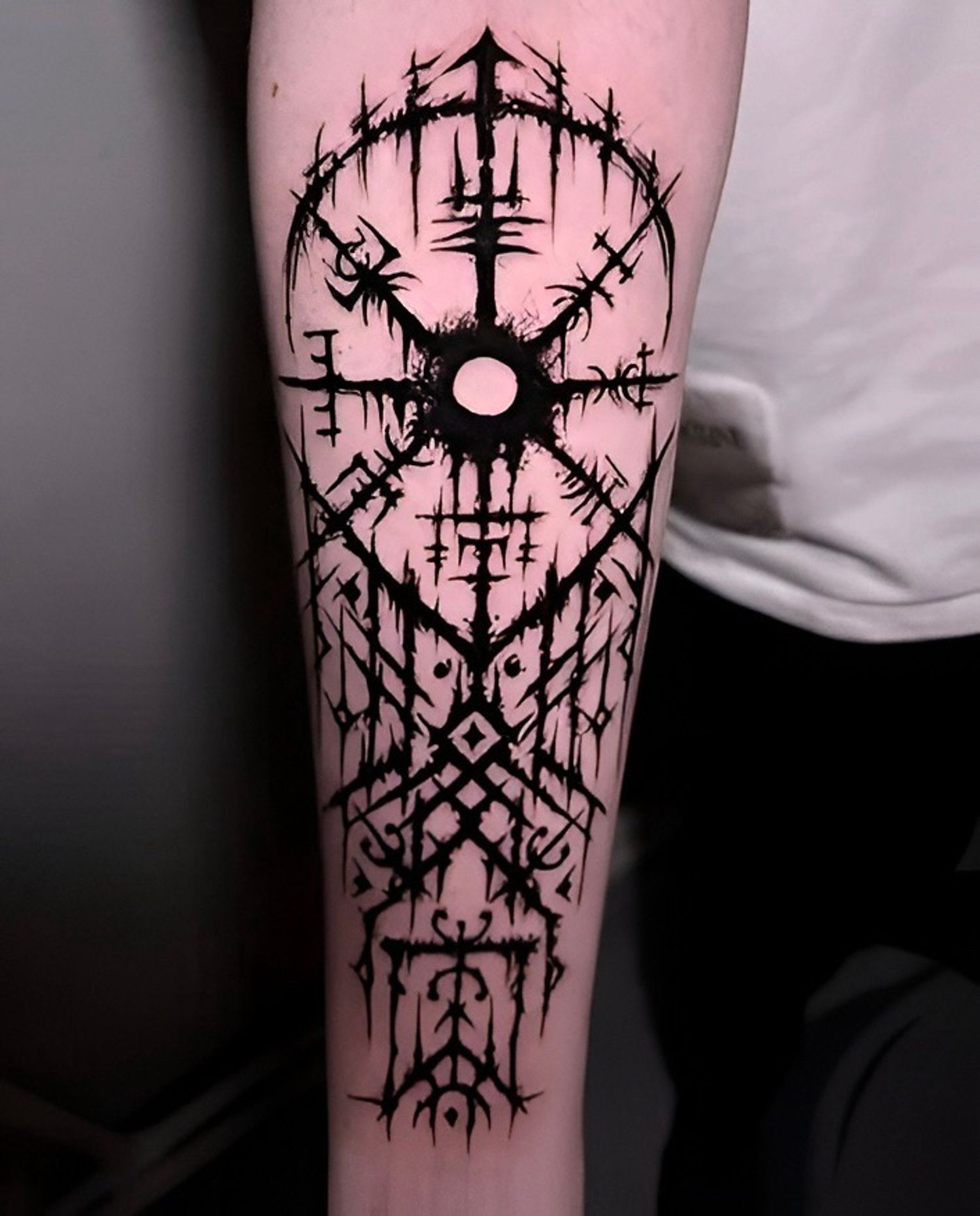 Viking Compass Усан шивээс