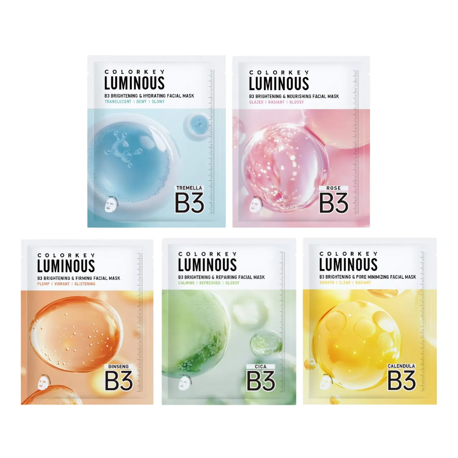COLORKEY LUMINOUS B3 FACIAL MASK 30ml*10ш