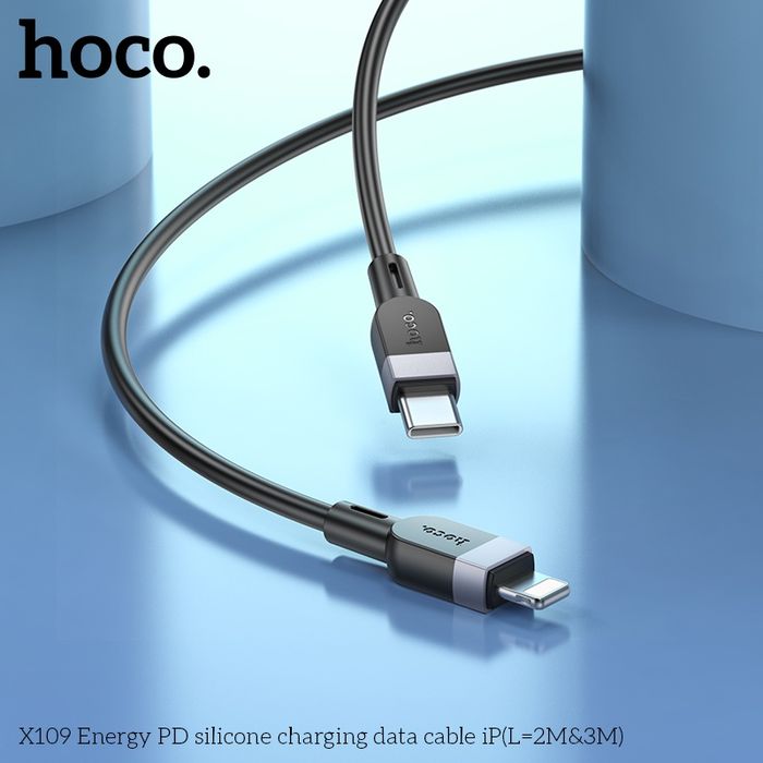 Hoco X109 Цэнэглэгч Силикон Дата Кабель  (iPhone: 2 Mетр)