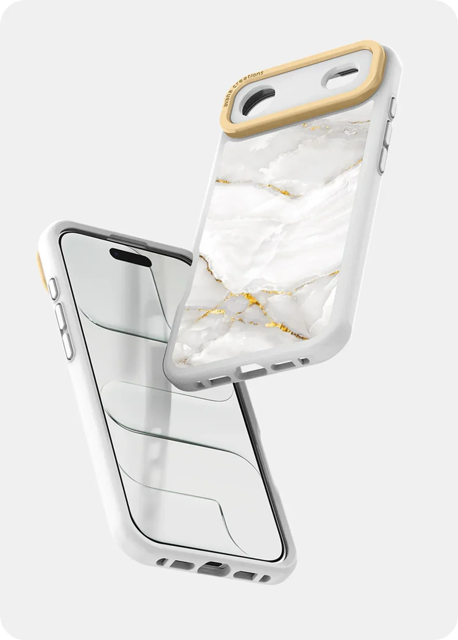 iPhone Air marbly pearl white  