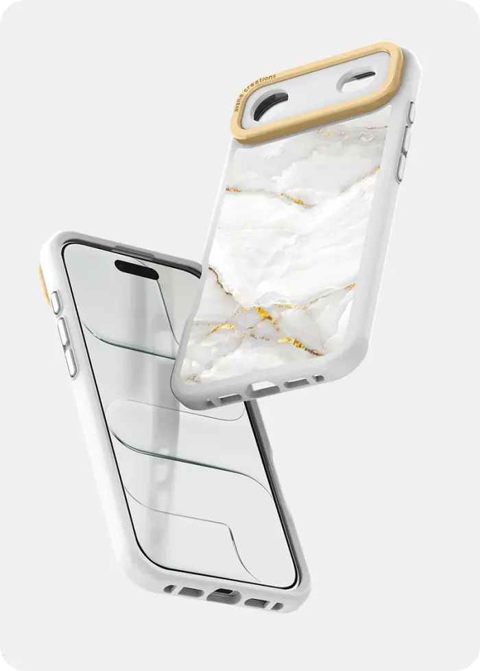 iPhone Air marbly pearl white  