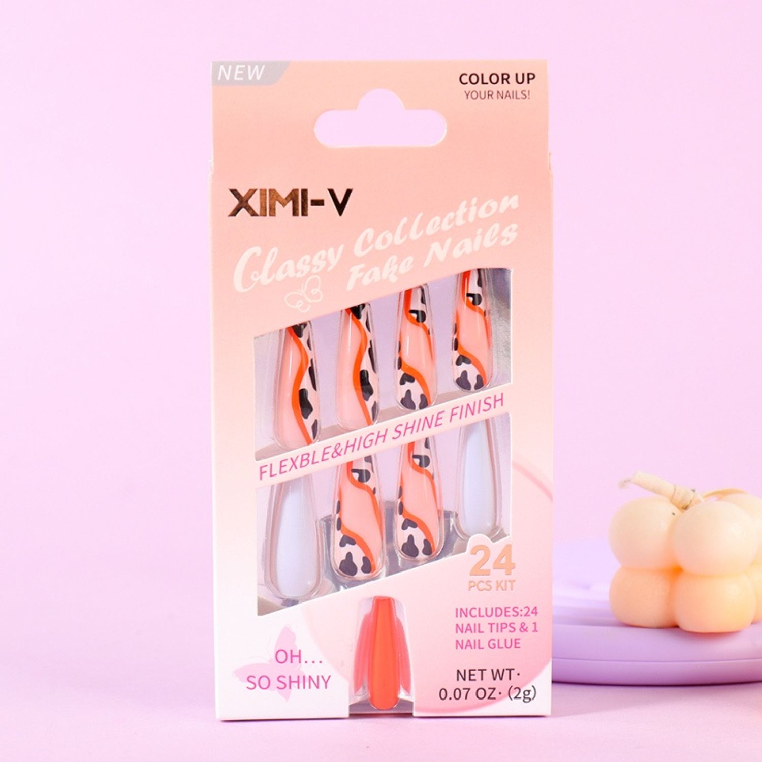 Classy Collection Fake Nails 24 Pcs #12