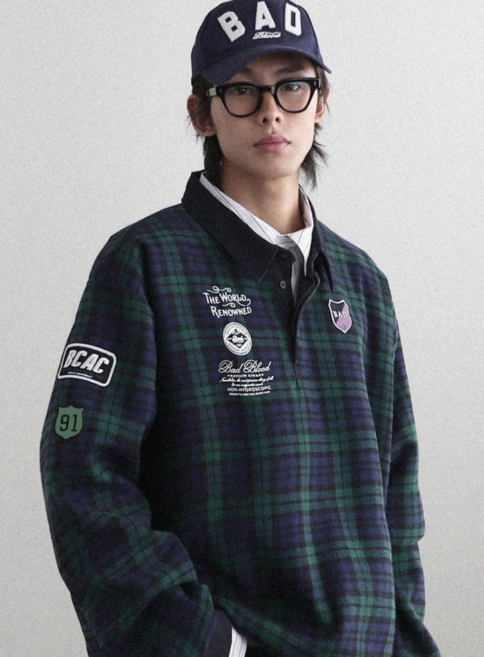 Classic Check Rugby Shirt - Green