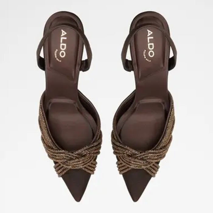 ELEGAMESH-201-DARK BROWN-L Dress Shoes