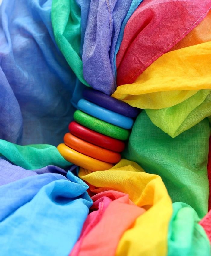 Play Cloth-Set of 6 Rainbow