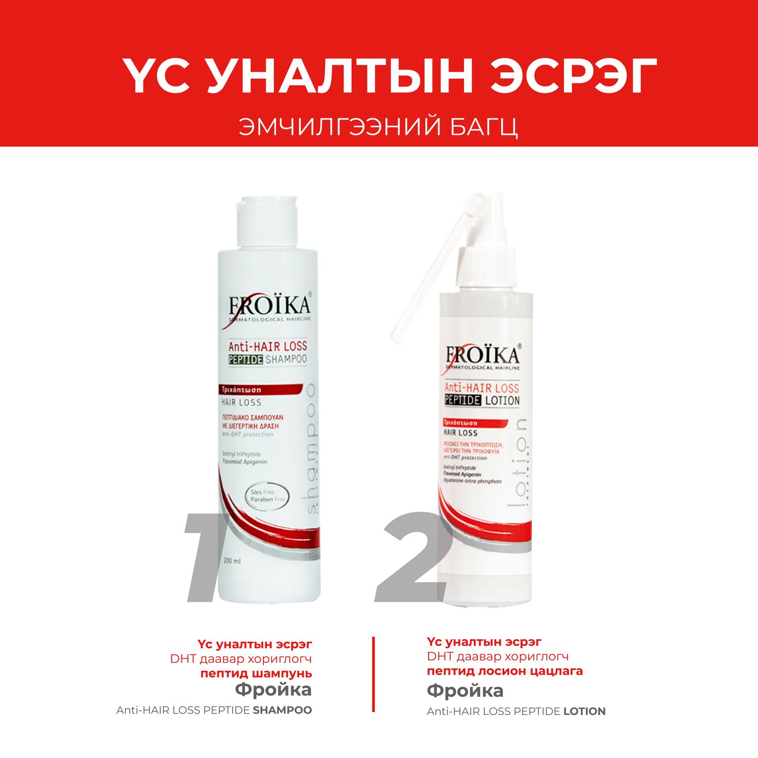 Фройка - Үс уналтын эсрэг багц 