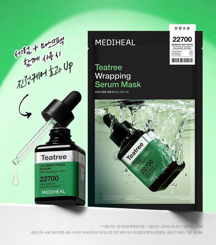 MEDIHEAL TEATREE WRAPPING SERUM MASK 