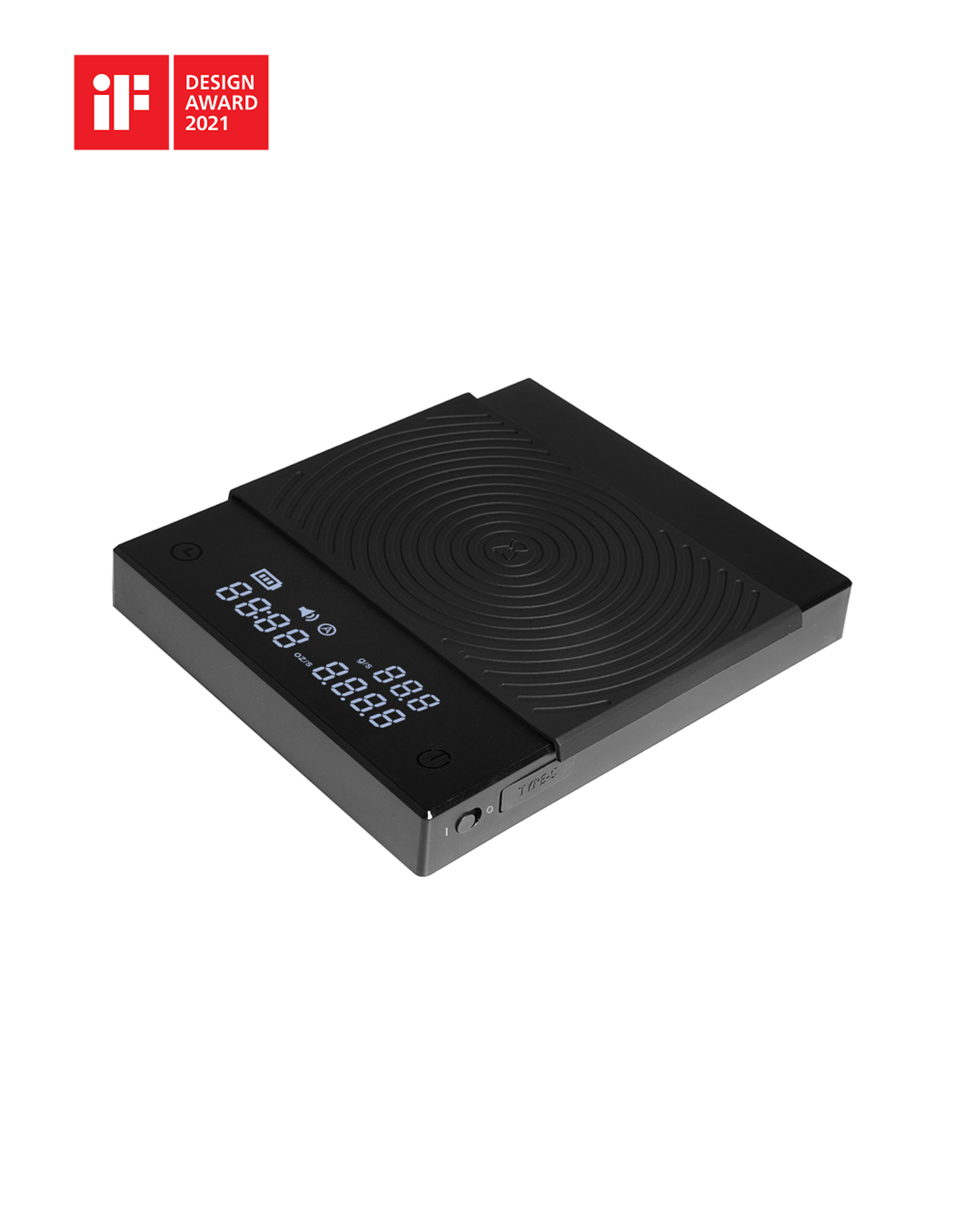 Basic 2.0 Electronic Scale with Timer (Black)