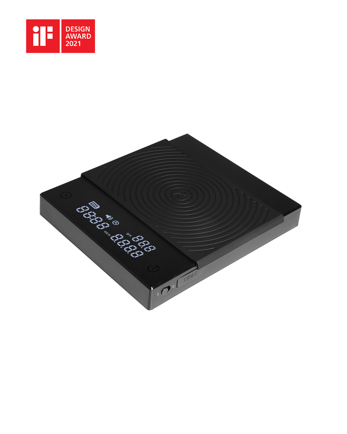 Basic 2.0 Electronic Scale with Timer (Black)
