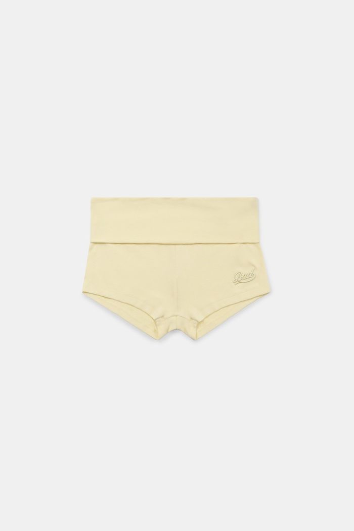 Beyond Soft Fold Over Shorts - Butter, S size