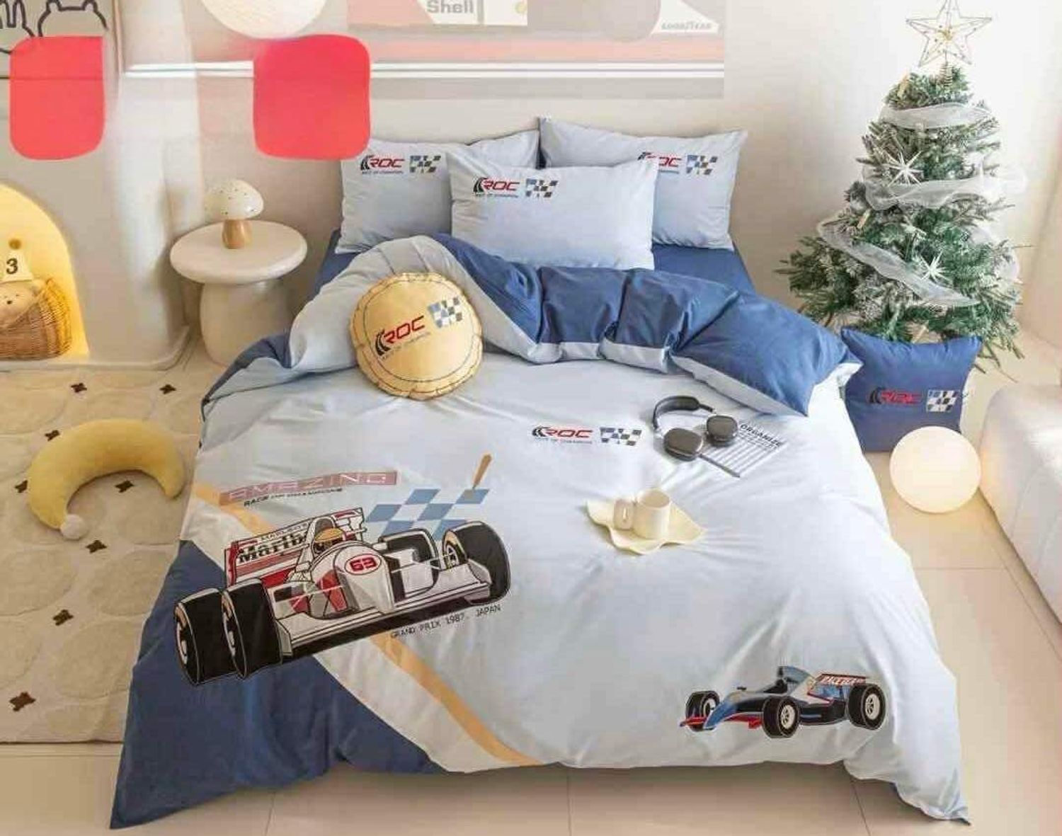 Цэвэр даавуун материалтай 1 хүний ор хөнжлийн хос