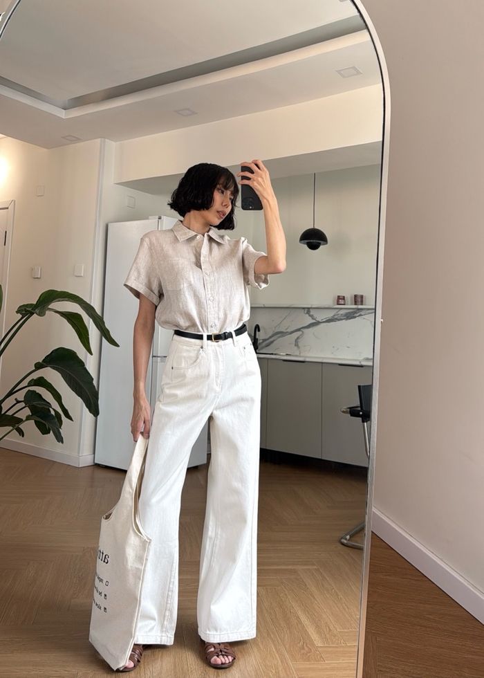 Linen Short-Sleeved Shirt