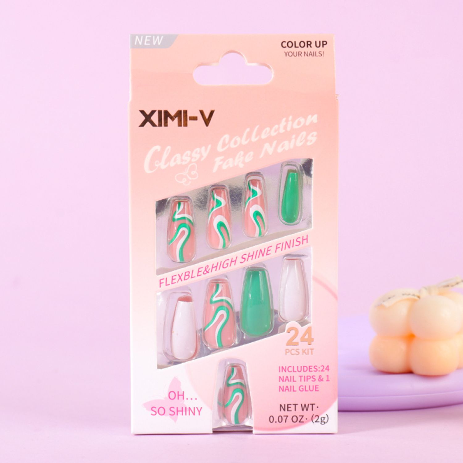 Classy Collection Fake Nails 24 Pcs #15