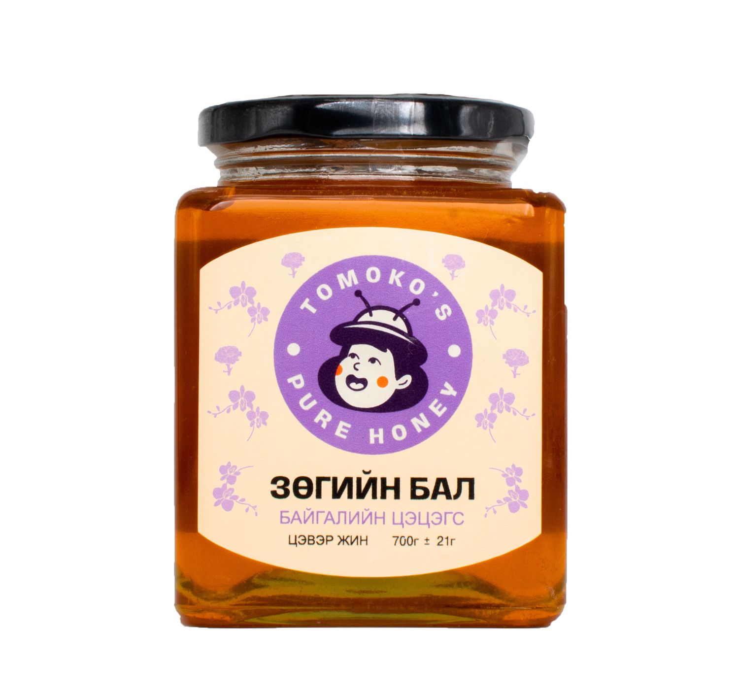 Байгалийн цэцэгсийн зөгийн бал /700г/