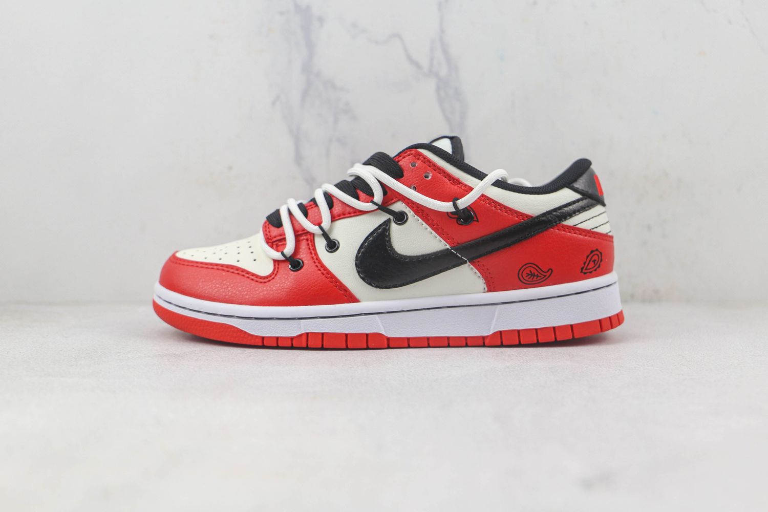 Nike Dunk Low Red Deconstructed straps
