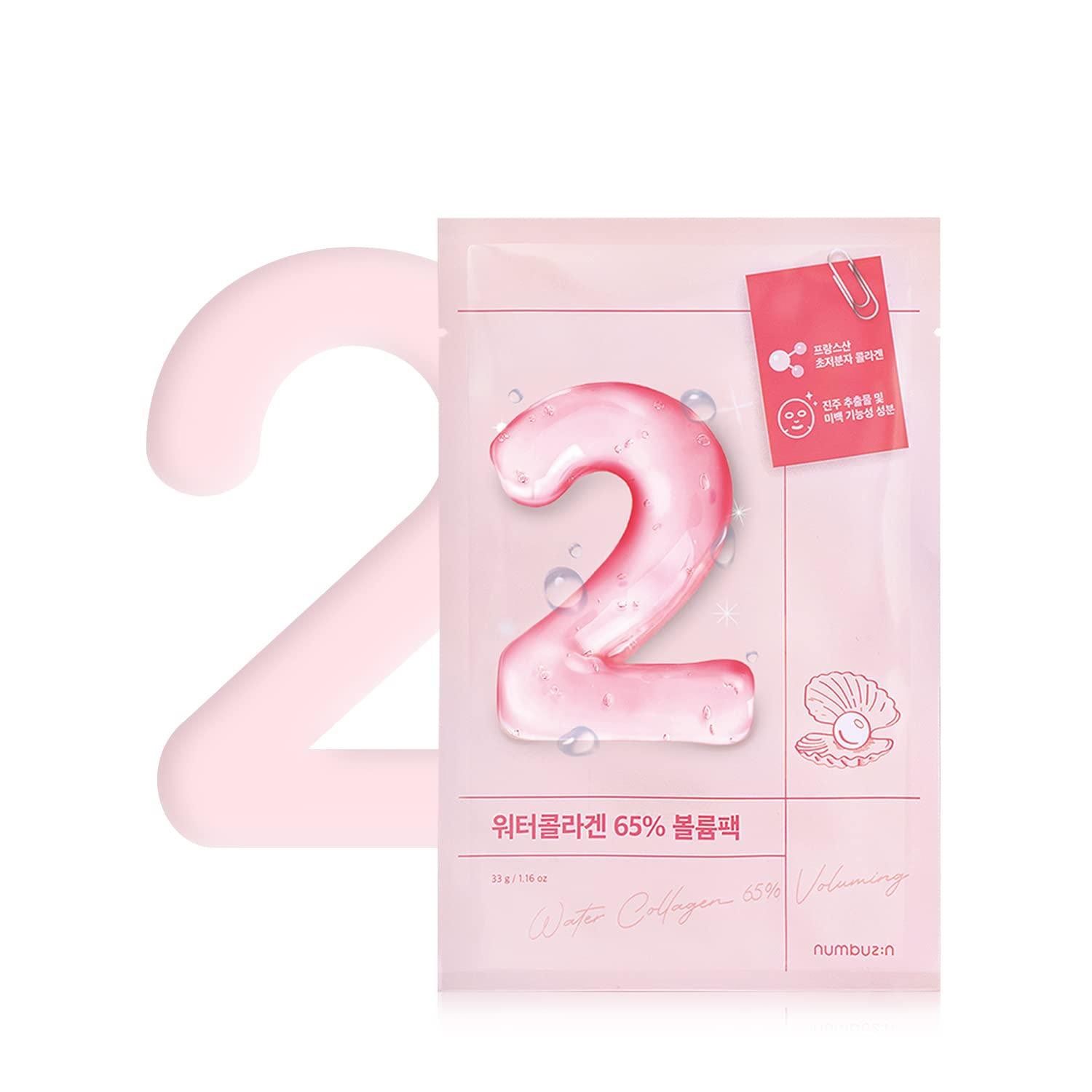 NUMBUZIN No.2 Water Collagen 65% Voluming Sheet Mask 