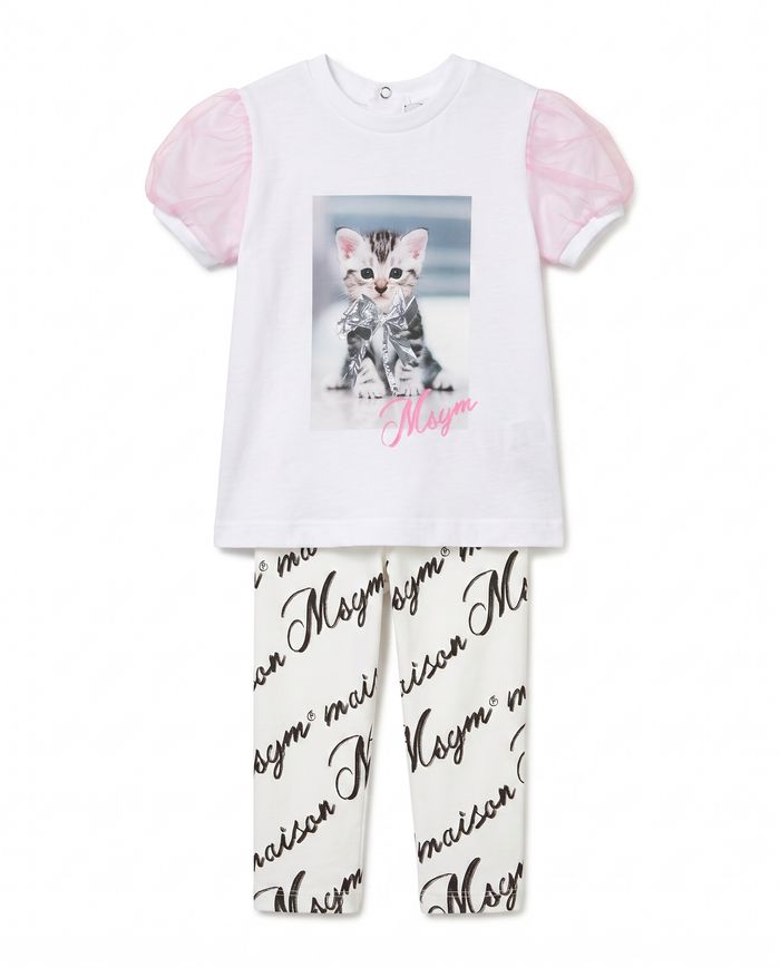 SET JERSEY T-SHIRT, STRETCH JERSEY LEGGIN