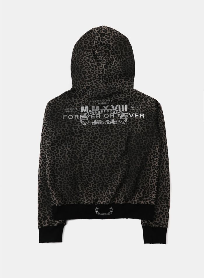 Viper Logo Hoodie - Black Leopard