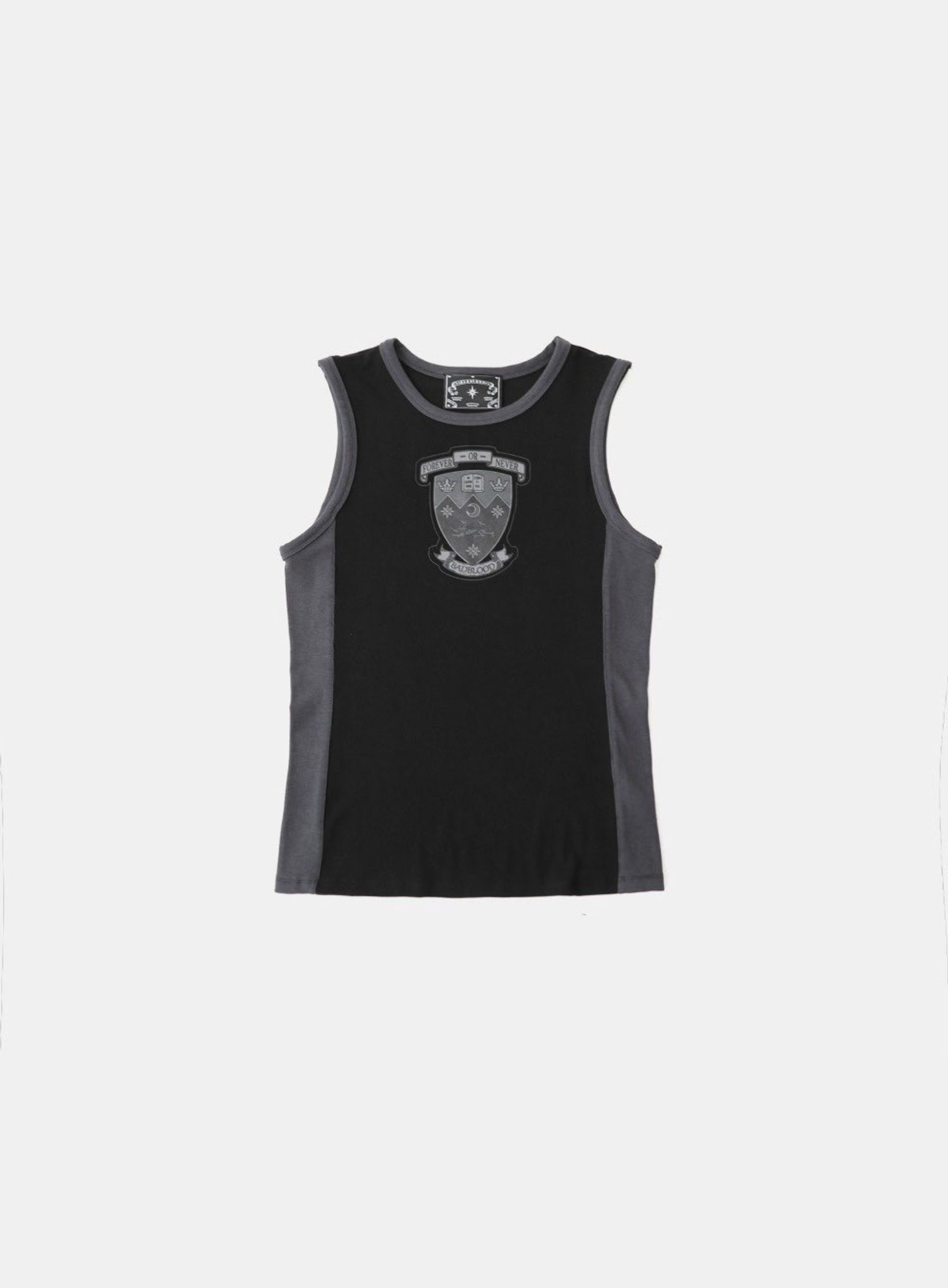 Workshop Shield Print Tank - Black/Charcoal