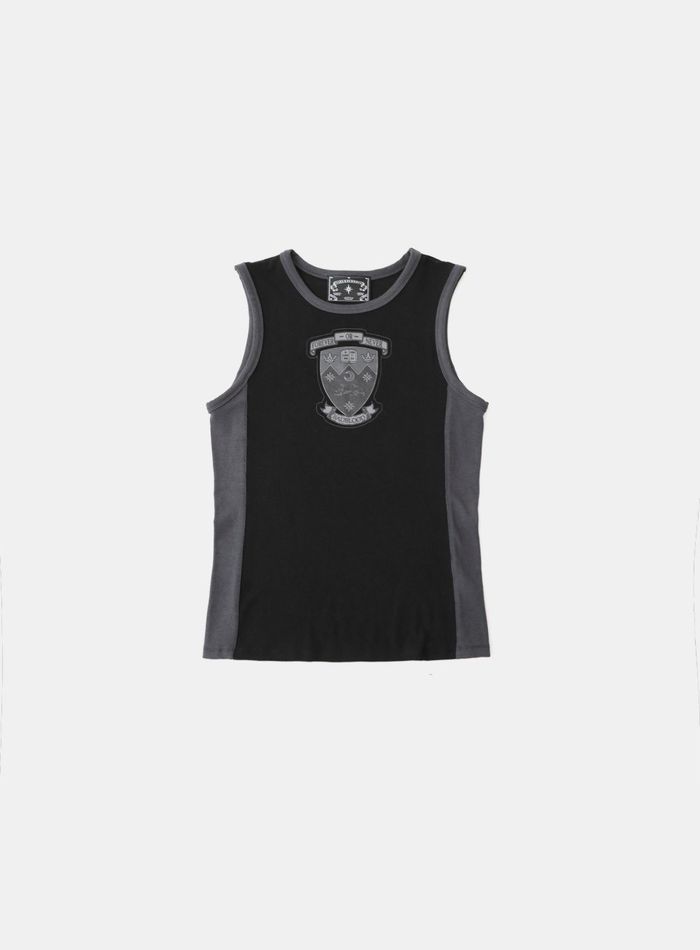 Workshop Shield Print Tank - Black/Charcoal