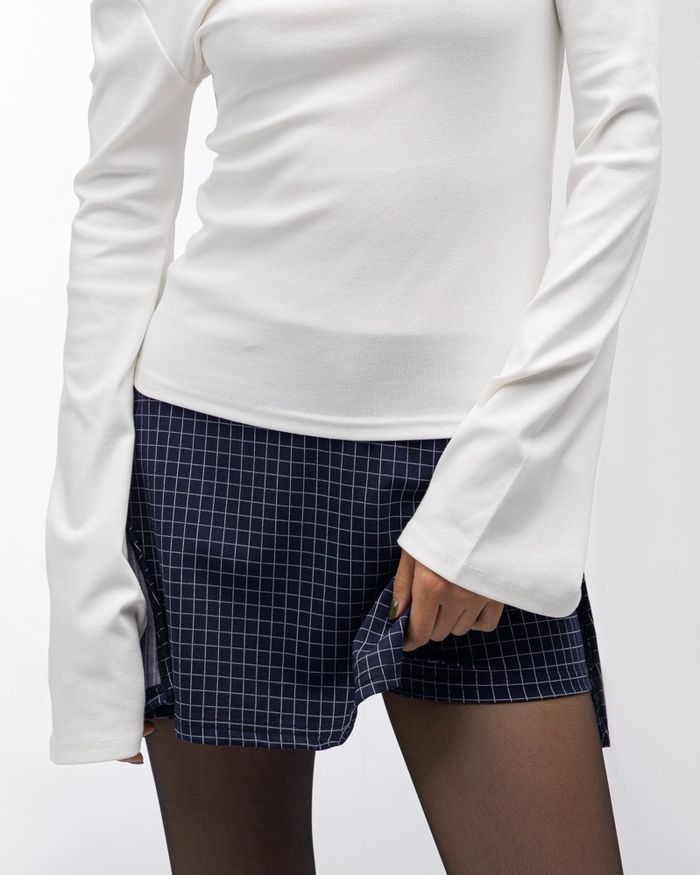 Gingham skort V2