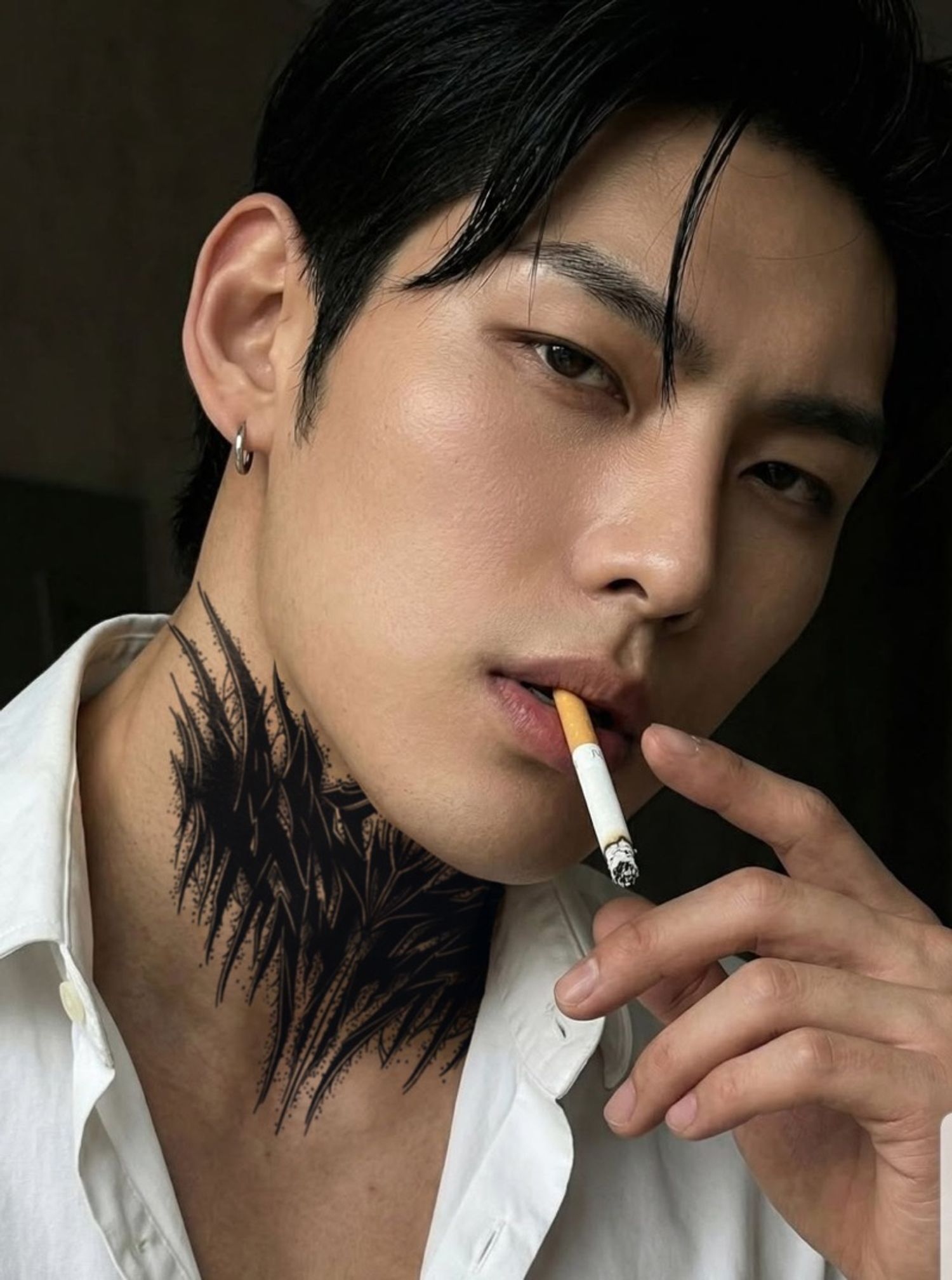 Neck Tattoo Усан шивээс