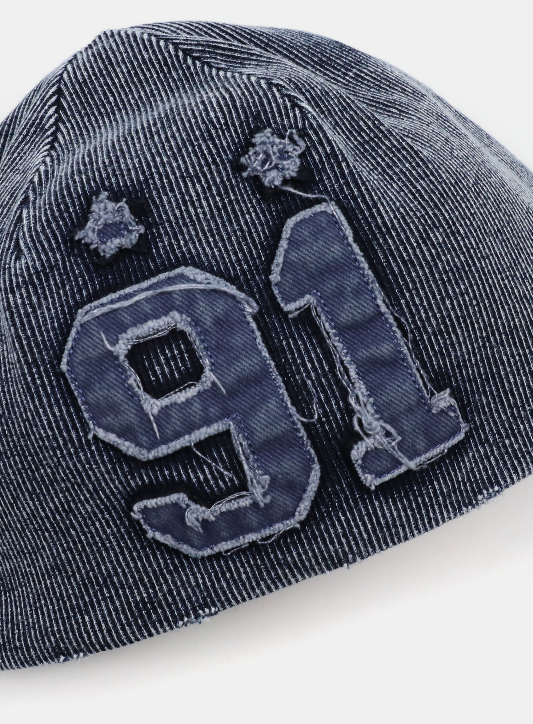 ◆BADBLOOD◆ Rusty Denim Beanie Blue w-hat25-001 Rusty Denim Beanie - Blue