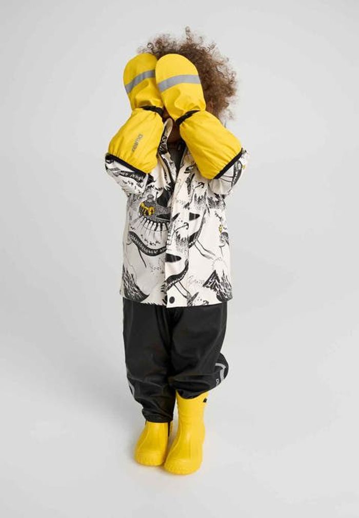 Rain mittens, Kura,Yellow