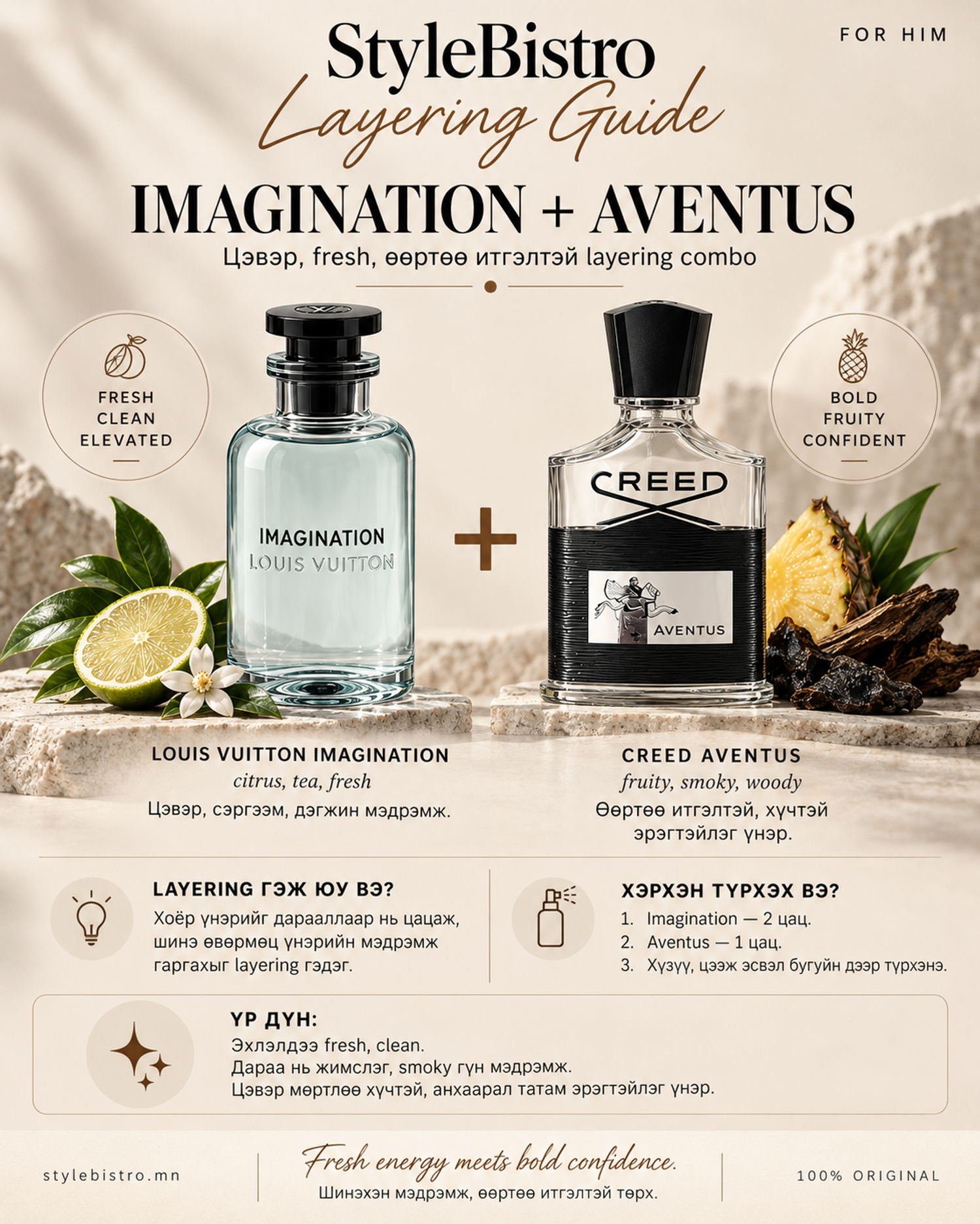 💙 Louis Vuitton Imagination + Creed Aventus