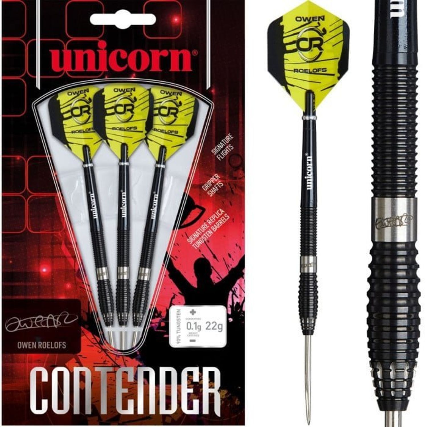 UNICORN CONTENDER Owen Roelofs 90% - Steel Tip