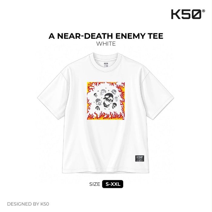 A Near-Death Enemy Tee /White
