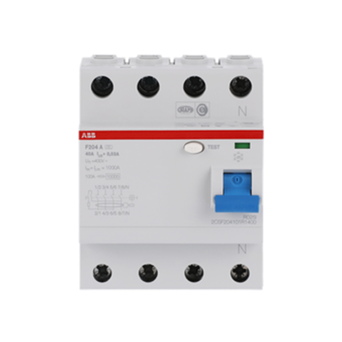 Дифференциал автомат таслуур F204 A-40/0,03 - 2CSF204101R1400Residual current operated circuit breaker (RCCB) 