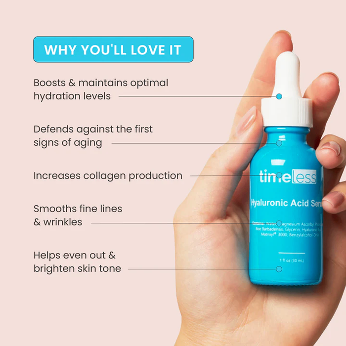 TIMELESS- HYALURONIC ACID + VITAMIN C SERUM 